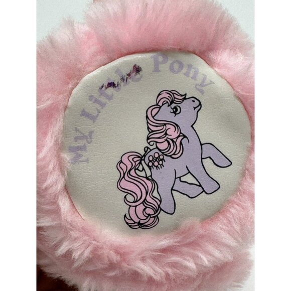 Rare My Little Pony Pink Fuzzy 1987 Ear Muffs G1 Lickety Split - Picture 3 of 5